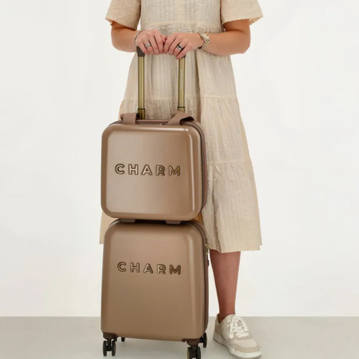 Beautycases>Charm London Capetown Beautycase taupe