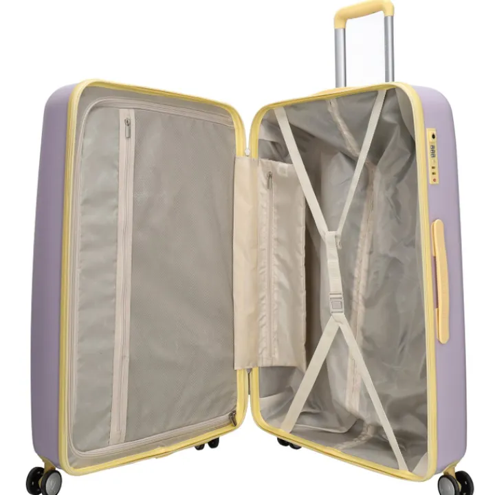 Koffersets|Reiskoffers>Charm London Capetown Trolley Set lila