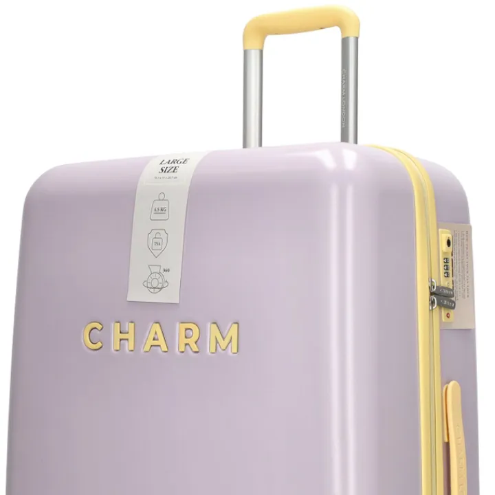 Koffersets|Reiskoffers>Charm London Capetown Trolley Set lila