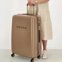Lichtgewicht Koffers|Harde Koffers>Charm London Capetown Trolley L taupe