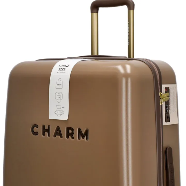 Lichtgewicht Koffers|Harde Koffers>Charm London Capetown Trolley L taupe