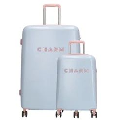 Koffersets|Reiskoffers>Charm London Capetown Trolley Set baby blue