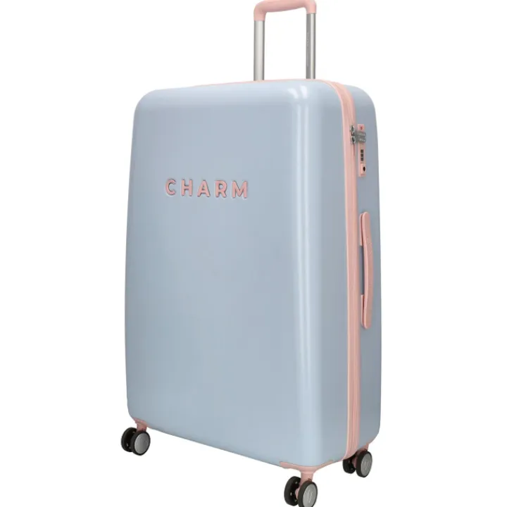 Reistrolleys|Reiskoffers>Charm London Capetown Trolley L baby blue