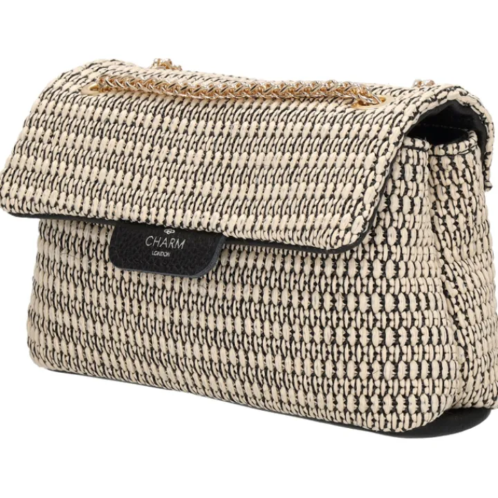 Schoudertassen|Crossbody>Charm London Elisa Shoulderbag black/beige