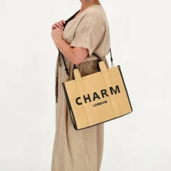 Schoudertassen|Handtassen>Charm London Harrow Handbag zand