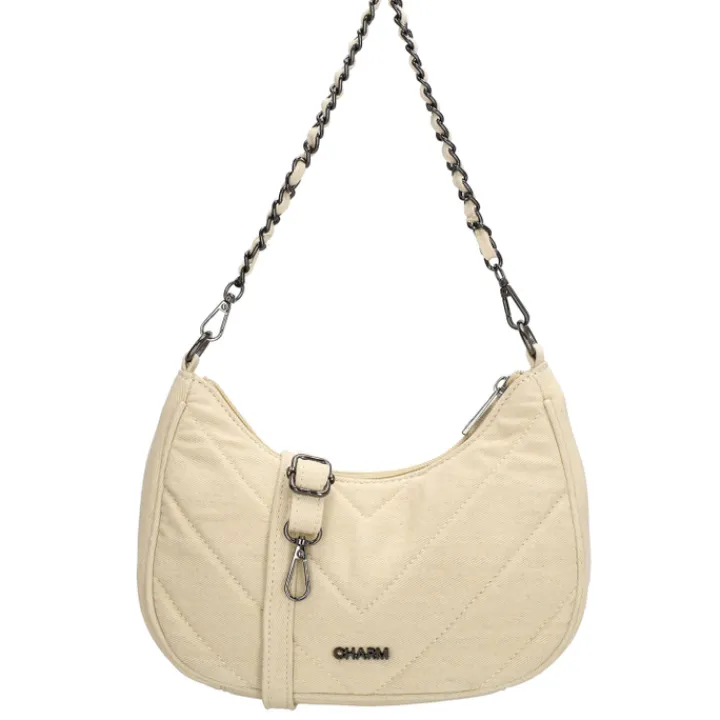 Schoudertassen|Crossbody>Charm London Hollywood Shoulderbag beige