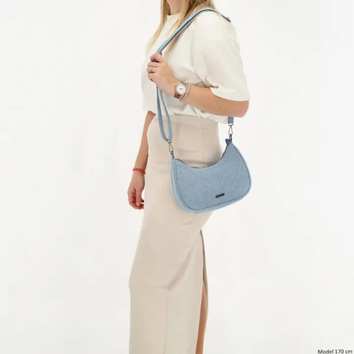 Schoudertassen|Crossbody>Charm London Hollywood Shoulderbag midblue