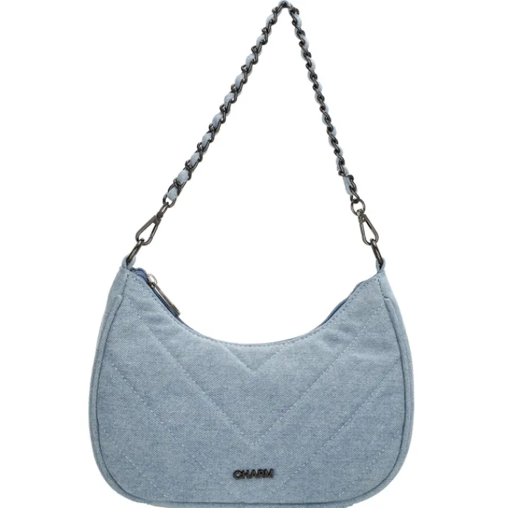 Schoudertassen|Crossbody>Charm London Hollywood Shoulderbag midblue