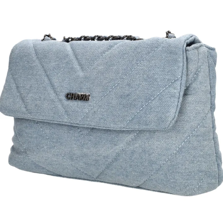 Shoppers|Schoudertassen>Charm London Hollywood Shoulderbag midblue