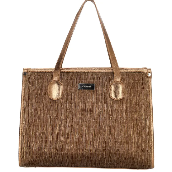 Shoppers|Schoudertassen>Charm London Kingsway Shopper bronze