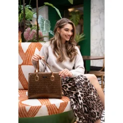 Shoppers|Schoudertassen>Charm London Kingsway Shopper bronze