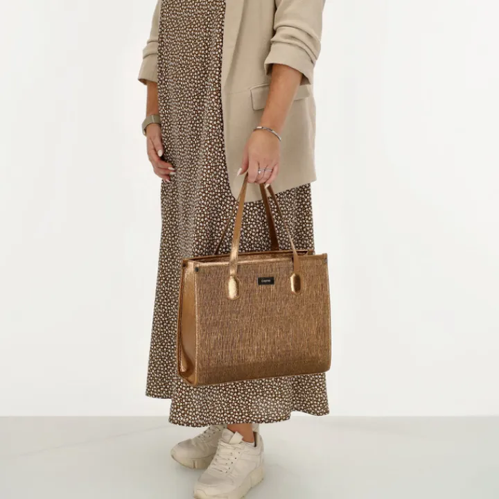 Shoppers|Schoudertassen>Charm London Kingsway Shopper bronze