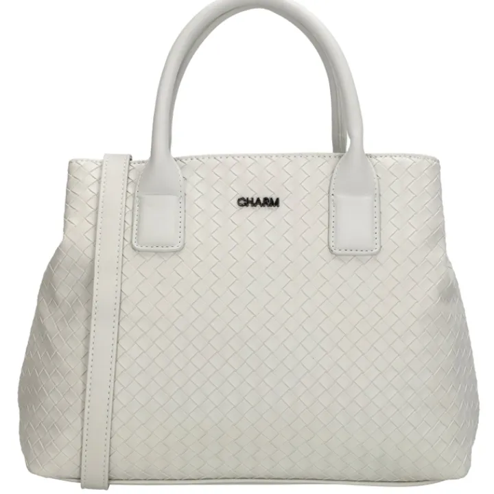 Schoudertassen|Handtassen>Charm London Mirabello Handbag lightgrey