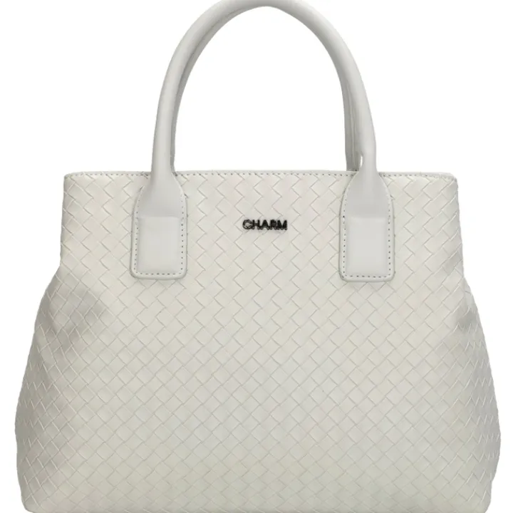 Schoudertassen|Handtassen>Charm London Mirabello Handbag lightgrey