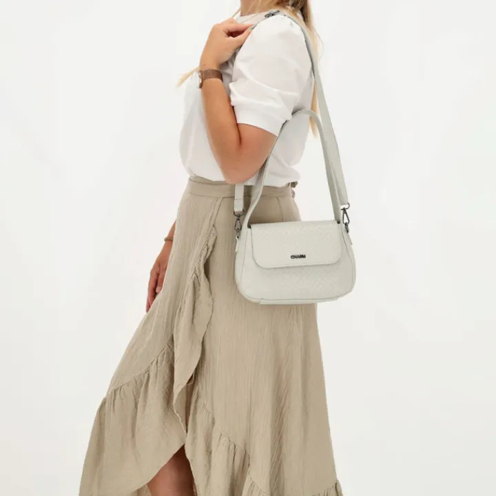 Schoudertassen|Crossbody>Charm London Mirabello Shoulderbag lightgrey