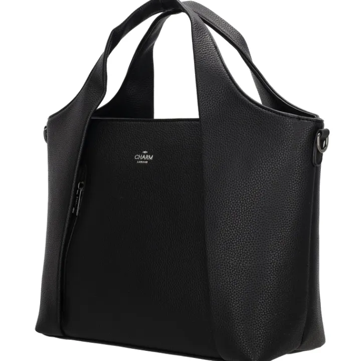 Schoudertassen|Handtassen>Charm London Mulberry Street Handbag zwart