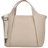 Dames Schooltassen|Schooltas Shoppers>Charm London Mulberry Street Laptopbag beige