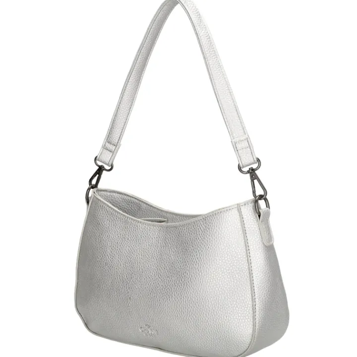 Schoudertassen|Crossbody>Charm London New York Crossover silver