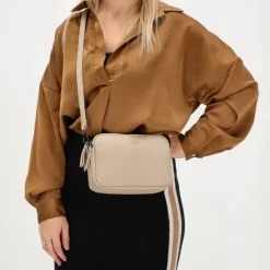 Schoudertassen|Crossbody>Charm London New York Crossbody taupe