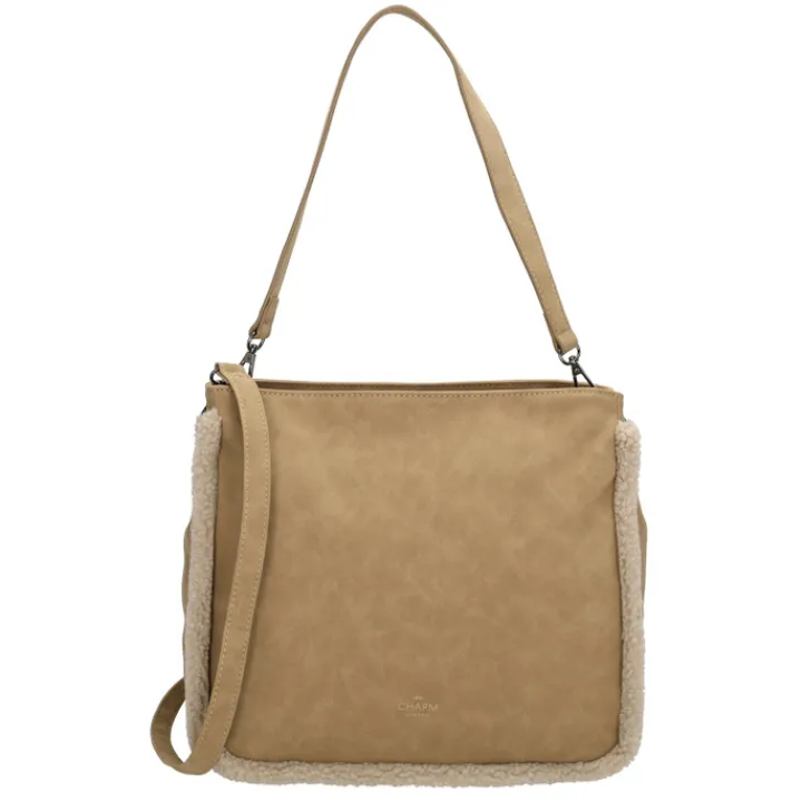 Fashion Tassen>Charm London Newington Shoulderbag taupe