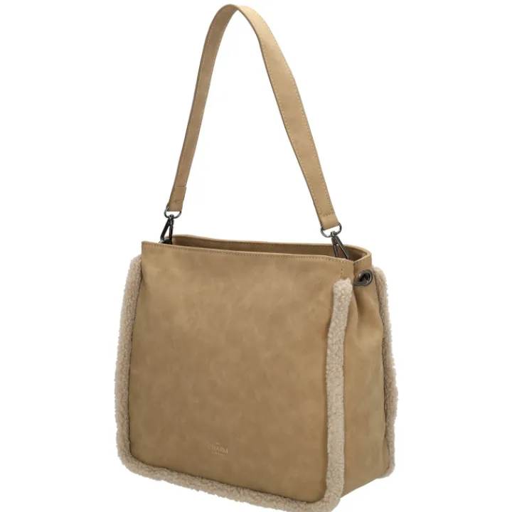 Fashion Tassen>Charm London Newington Shoulderbag taupe
