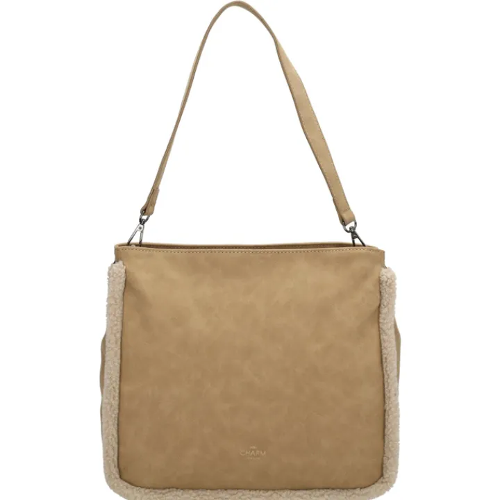 Fashion Tassen>Charm London Newington Shoulderbag taupe
