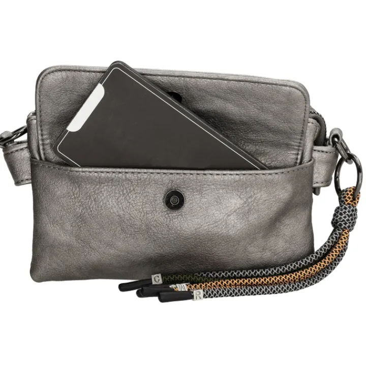 Schoudertassen|Crossbody>Charm London Tottenham Schoudertas pewter