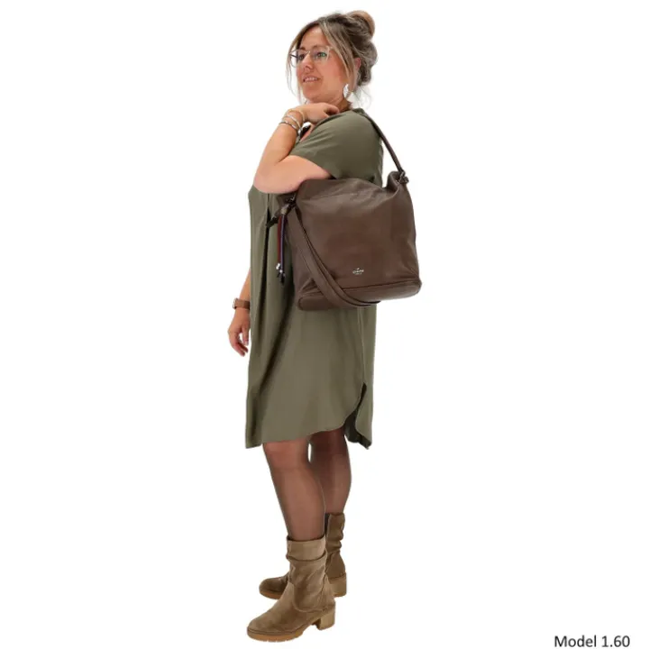 Shoppers|Schoudertassen>Charm London Tottenham Shopper darkbrown