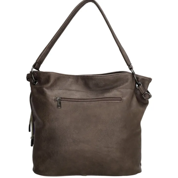Shoppers|Schoudertassen>Charm London Tottenham Shopper darkbrown