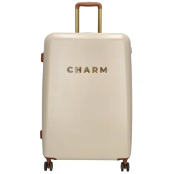Reistrolleys|Reiskoffers>Charm London Travel Trolley L beige