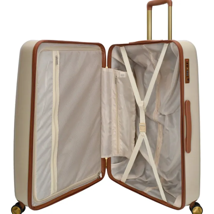 Reistrolleys|Reiskoffers>Charm London Travel Trolley L beige