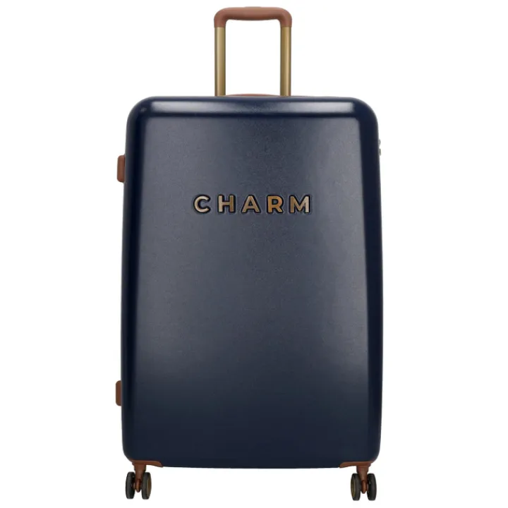 Harde Koffers|Lichtgewicht Koffers>Charm London Travel Trolley L blauw