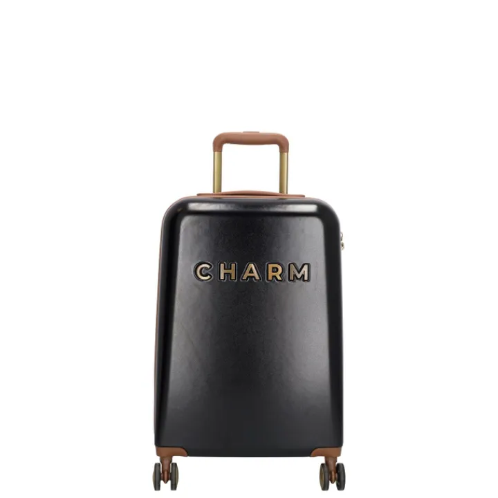 Koffersets|Reiskoffers>Charm London Travel Trolley Set zwart