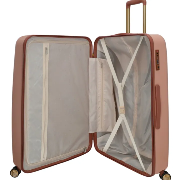 Reiskoffers|Lichtgewicht Koffers>Charm London Travel Trolley L roze