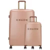 Koffersets|Reiskoffers>Charm London Travel Trolley Set roze