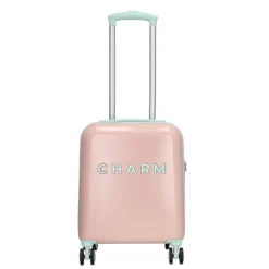 Handbagage Trolleys|Laptop Trolleys>Charm London Underseater Travel Trolley light pink