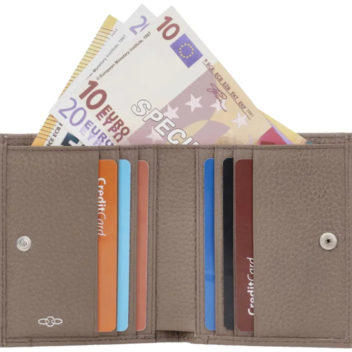 Kleine Portemonnees|Dames Portemonnees>Charm London Washington Wallet taupe