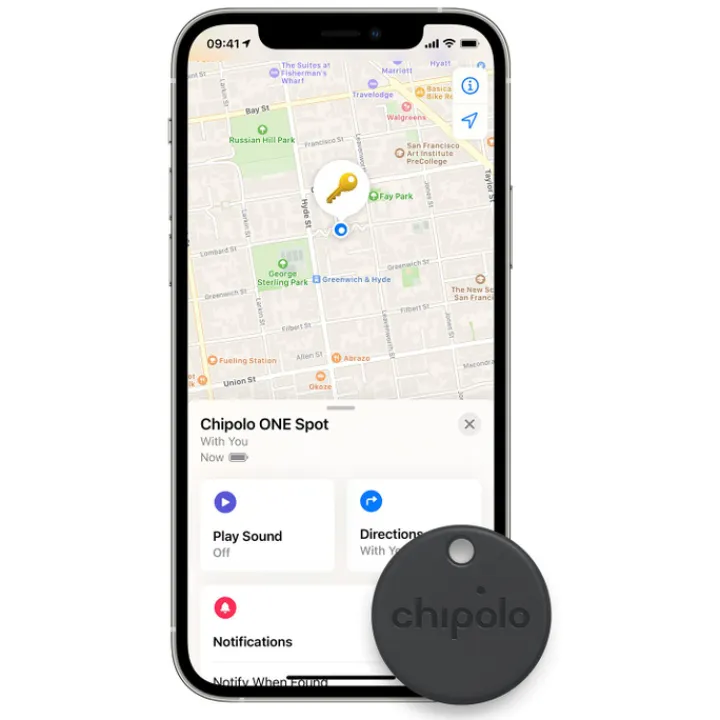 Bluetooth Trackers>Chipolo ONE Spot (Apple Find My) black