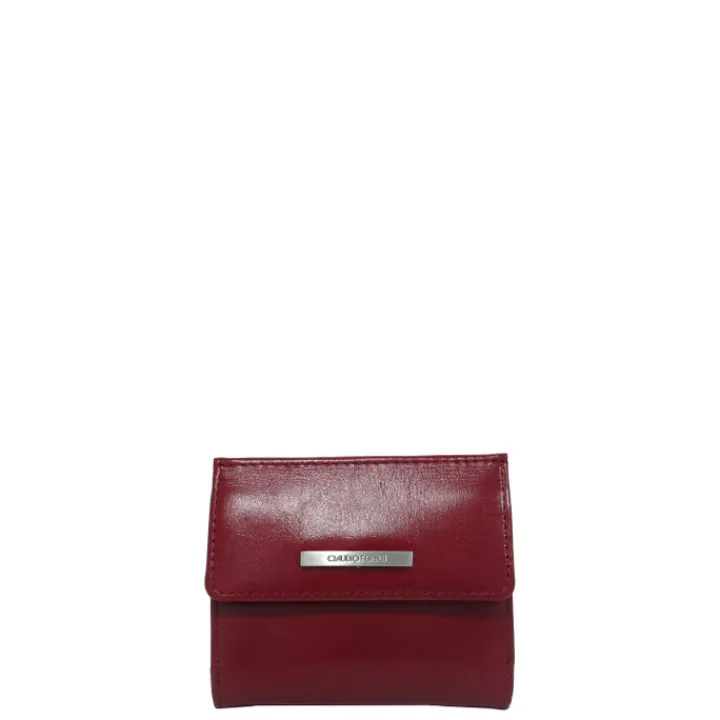 Rfid Portemonnees|Leren Portemonnees>Claudio Ferrici Classico Wallet red