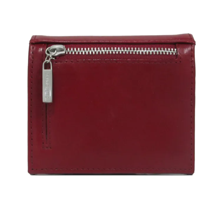 Rfid Portemonnees|Leren Portemonnees>Claudio Ferrici Classico Wallet red
