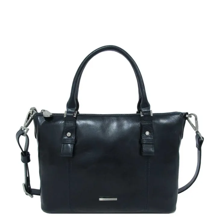 Schoudertassen|Handtassen>Claudio Ferrici Pelle Vecchia Tote navy