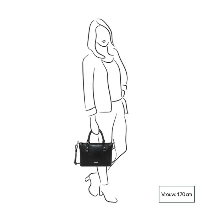 Schoudertassen|Handtassen>Claudio Ferrici Pelle Vecchia Tote navy