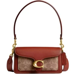 Schoudertassen|Crossbody>Coach Tabby 20 Signature Leather Shoulderbag tan rust