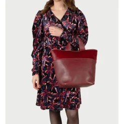 Shoppers|Schoudertassen>Cowboysbag Columbus Shopper X Carolien Spoor bordeauxred