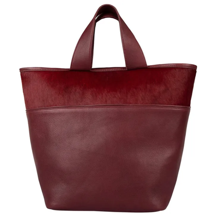 Shoppers|Schoudertassen>Cowboysbag Columbus Shopper X Carolien Spoor bordeauxred