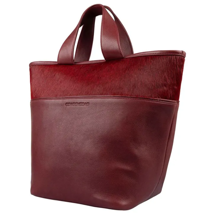 Shoppers|Schoudertassen>Cowboysbag Columbus Shopper X Carolien Spoor bordeauxred