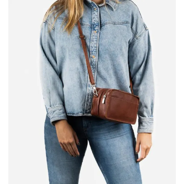 Crossbody|Damestassen>Cowboysbag Handbag Lymm cognac