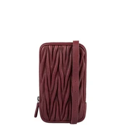 Telefoontasjes|Damestassen>Cowboysbag Long Beach Phonebag bordeauxred