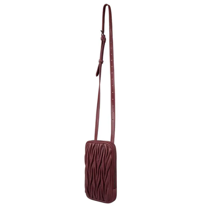 Telefoontasjes|Damestassen>Cowboysbag Long Beach Phonebag bordeauxred