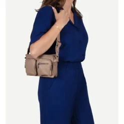 Schoudertassen|Crossbody>Cowboysbag Merlin Crossbody mocca